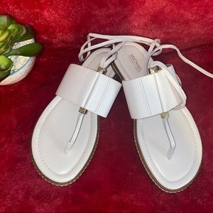 MICHAEL KORS⭐️NEW Marlon Leather Lace-Up Sandals 6